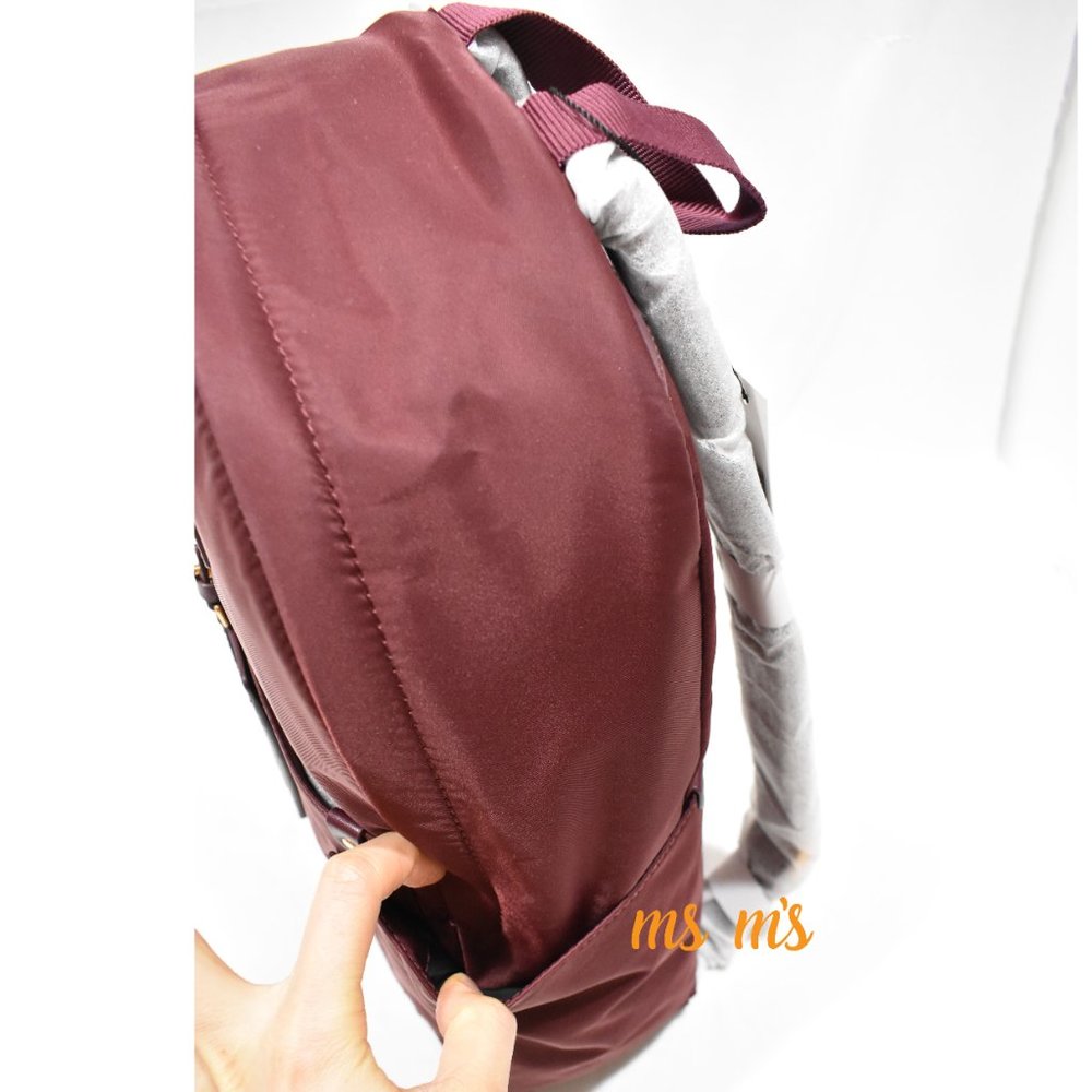 NWT Marc Jacobs DARK WINE Nylon Backpack - Picture 5 of 6